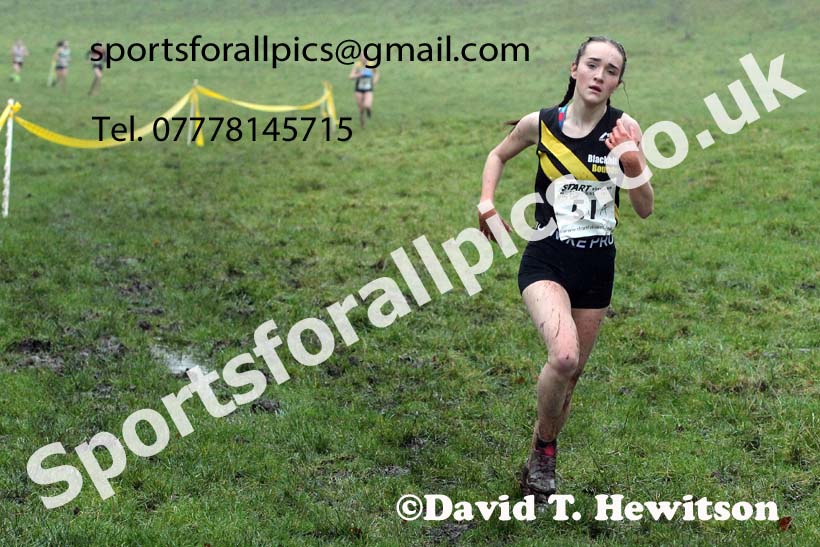 Girls under-15s, NECAA Junior Cross Country Relays, Thornley Farm, Peterlee, Saturday, December 12th. Photo: David T. Hewitson/Sports for All Pics